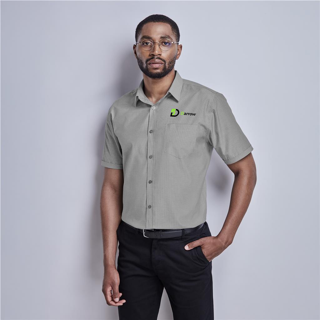 Mens Short Sleeve Northampton Shirt - Sky Blue