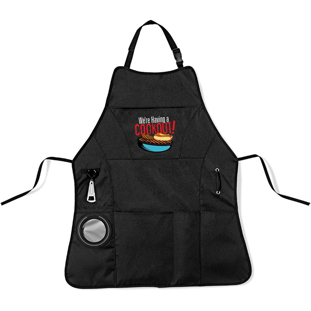 Cookout 3-Piece Braai Apron Set - BLACK