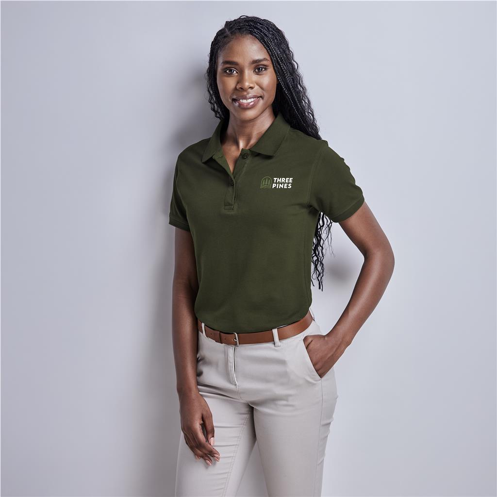 Ladies Houston Stretch Golf Shirt - NAVY / XL