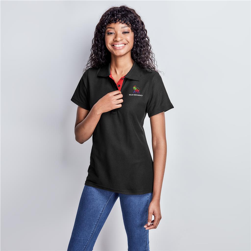 Ladies Solo Golf Shirt - ORANGE / L