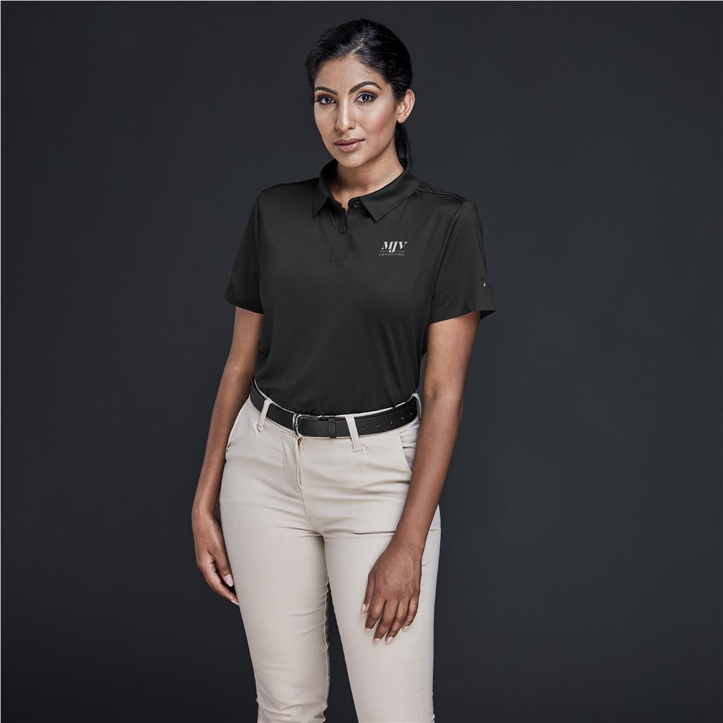 Ladies Alex Varga Questana Seamless Golf Shirt - BLACK / 2XL