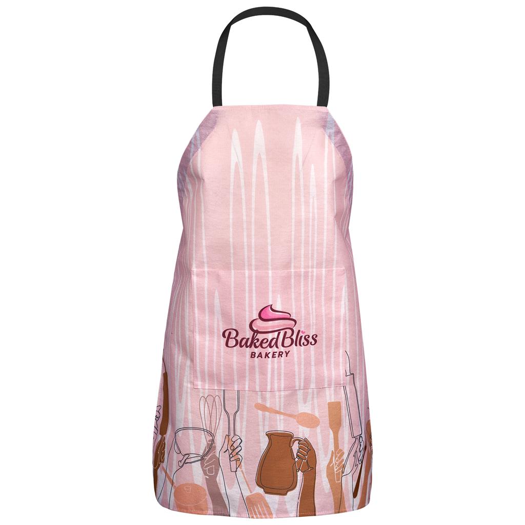 Pre-Printed Sample Hoppla Simma Recycled PET Stitch-Bond Apron