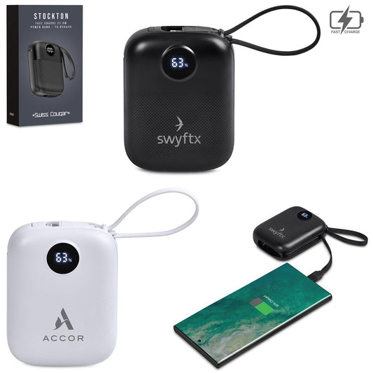 Swiss Cougar Stockton Fast Charge 22.5W Power Bank - 10000mAh