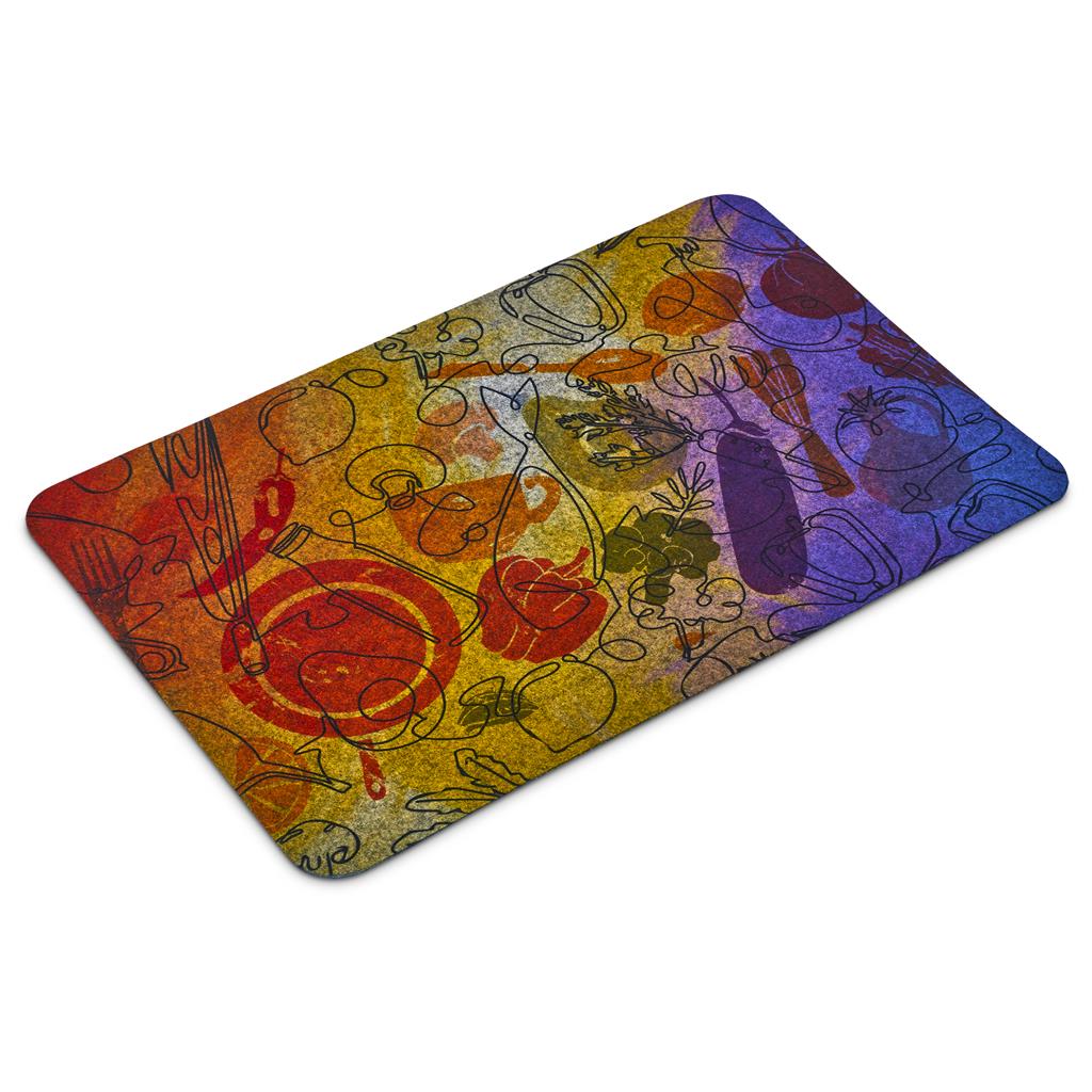 Hoppla Savour RPET Felt Placemat - Light Grey