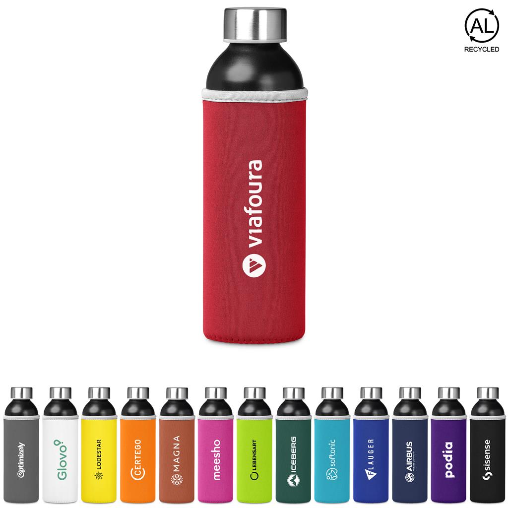 Kooshty Nostro Recycled Aluminium Water Bottle - 650ml - SOLID WHITE