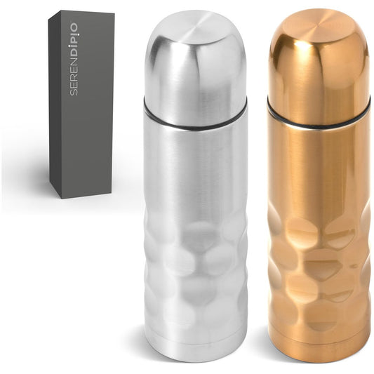 Serendipio Meteor Stainless Steel Vacuum Flask - 500ml - SILVER
