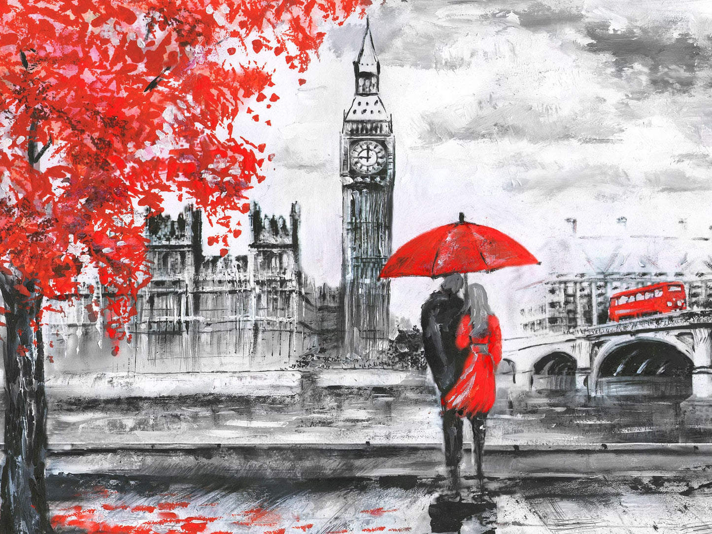 Red London Diamond Dot