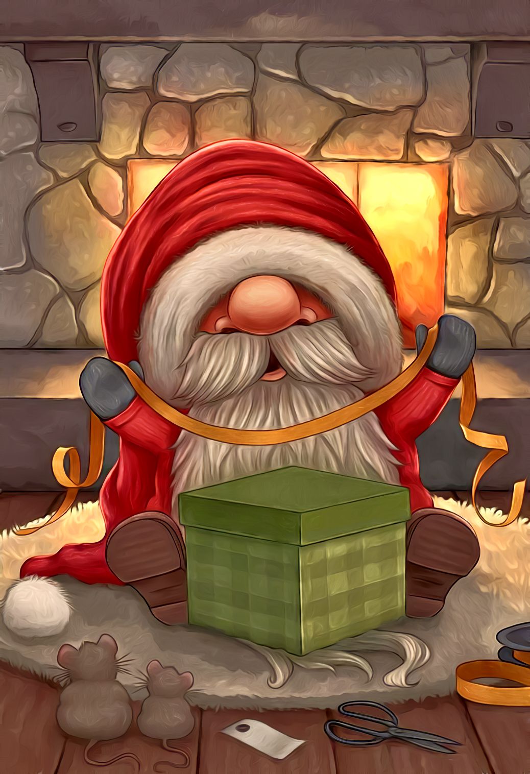 Diamond art Gnome wrapping 40 x 60cm