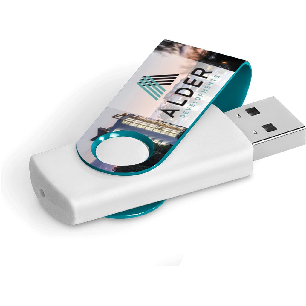 Axis Gyro White Flash Drive - 32GB