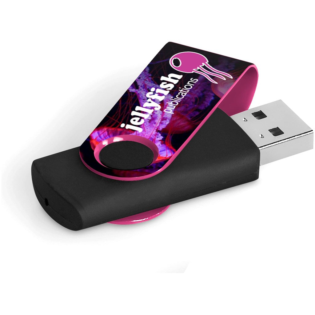 Axis Gyro Black Flash Drive - 4GB - Pink