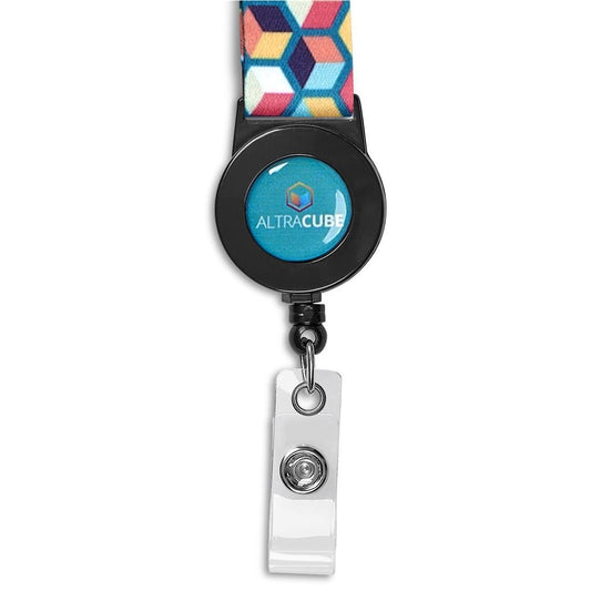 Altitude Badge Reel Single-Sided Satin Lanyard