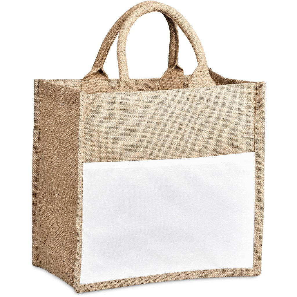 Okiyo Nuri Sublimated Pocket Jute Tote