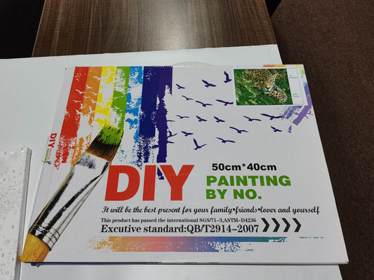 Adult Paint by numbers - Doors to the sunrise Framed canvas 50 x 40