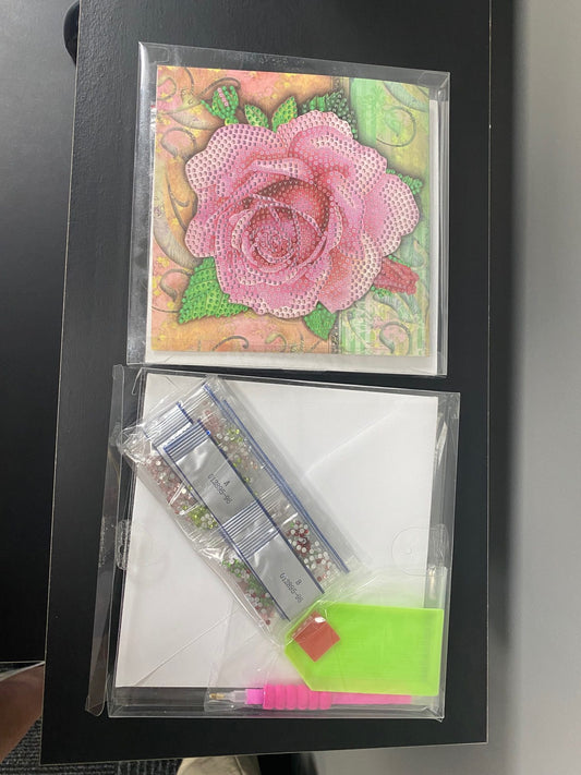 Diamond dot gifting card-Musique rose