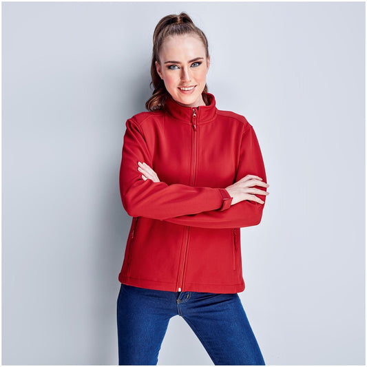 Ladies Nagano Softshell Jacket - RED / S