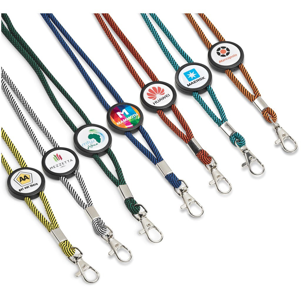 Altitude Candystripe Dome Lanyard - TURQUOISE
