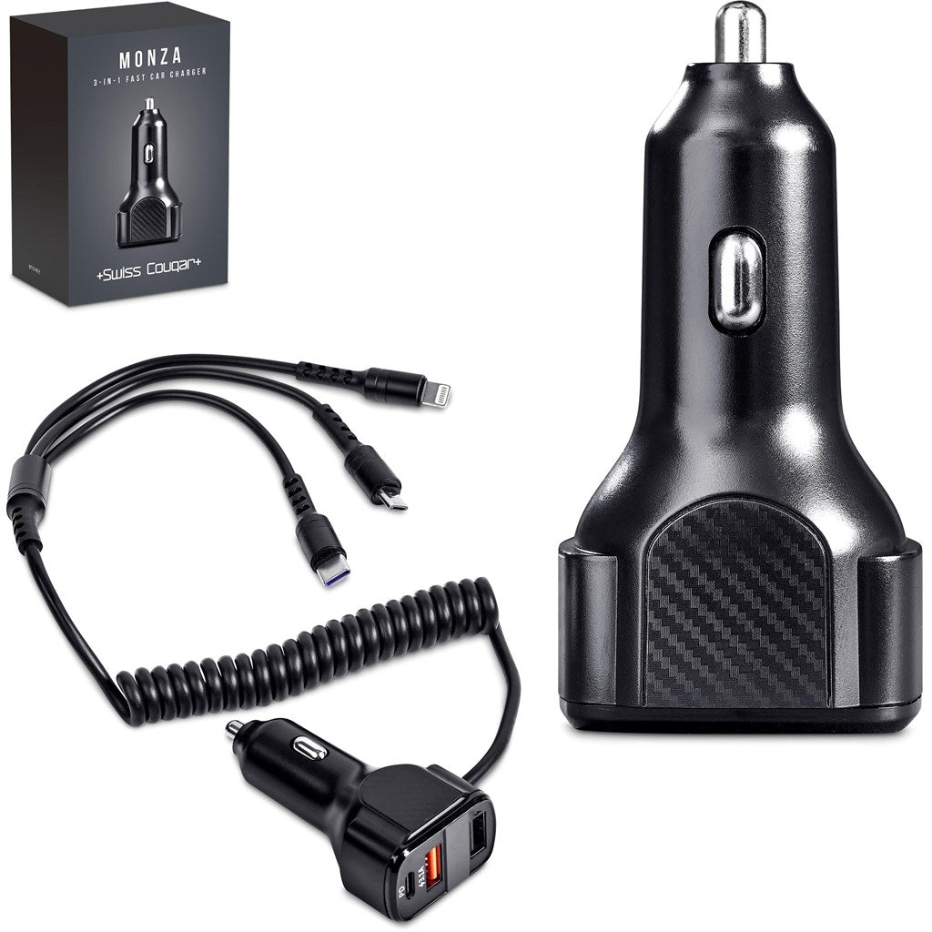 Swiss Cougar Monza 3-in-1 Fast Car Charger