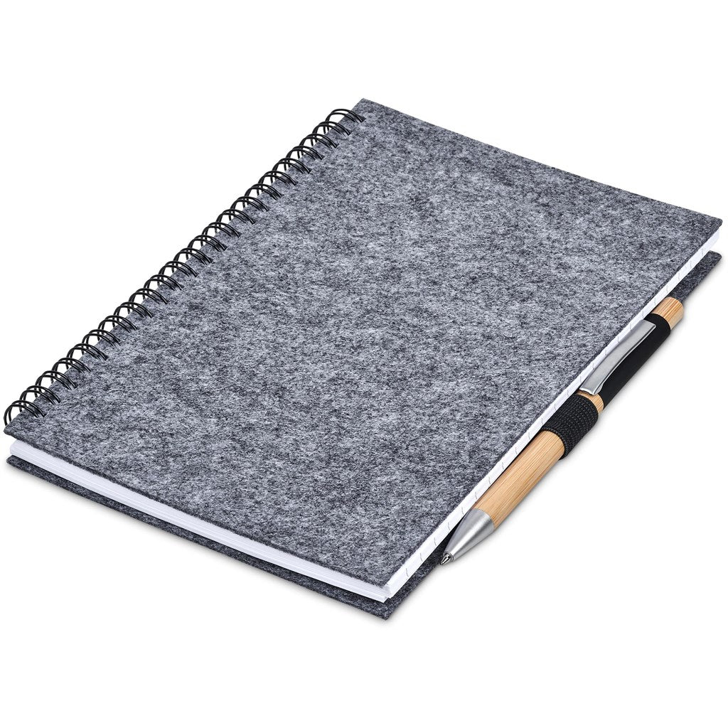 Okiyo Fuji RPET Felt A5 Spiral Notebook