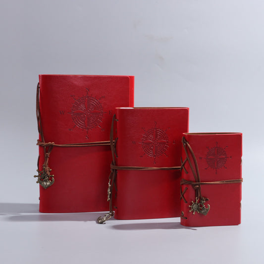 Travel Notepad Vintage Pirate Book A5-Red