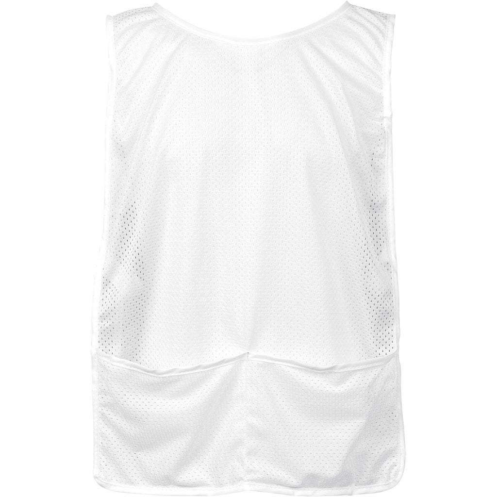 Hoppla Jackal Caddy Bib with PVC Name Sleeve-White