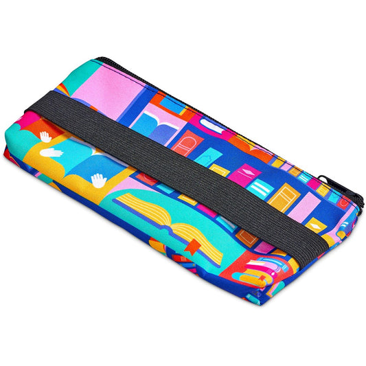 Pre-Printed Sample Hoppla Scribbler Polyester Large Pencil Case To Fit An A5 Notebook