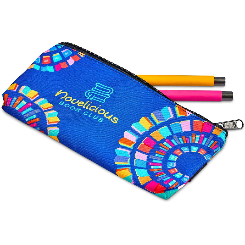 Pre-Printed Sample Hoppla Scribbler Polyester Large Pencil Case To Fit An A5 Notebook