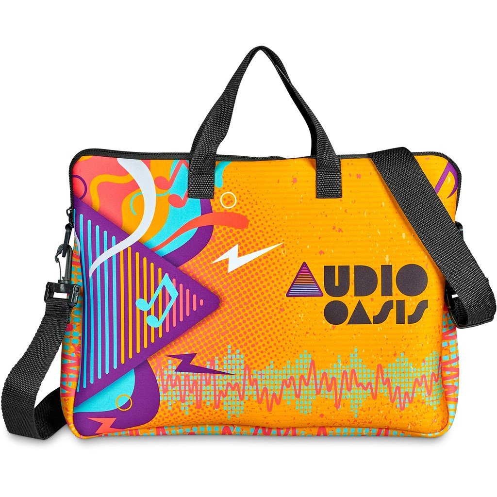 Pre-Production Sample Hoppla Nimbus Neoprene Laptop Sleeve with Handles & Shoulder Strap – 15 -16 in