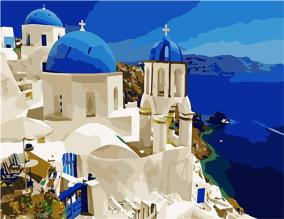 Paint By numbers for Adults Santorini Views