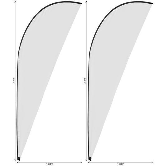 Legend 3m Sublimated Sharkfin Flying Banner Skin - Set Of 2 (Excludes Hardware)