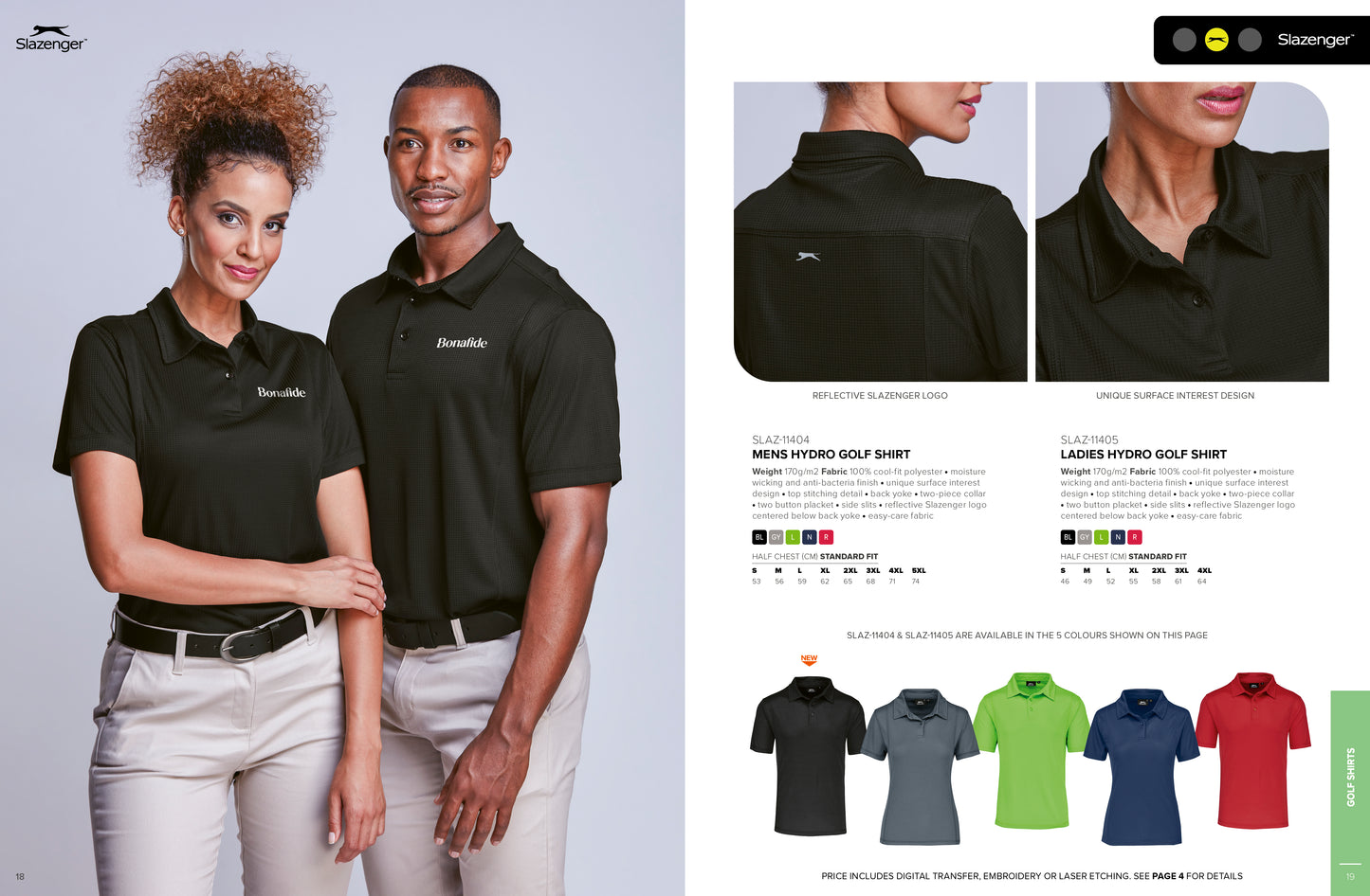 Ladies Hydro Golf Shirt