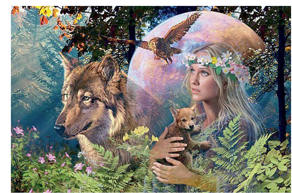 Nature Girl 40 x 60cm Diamond Art Square Drill