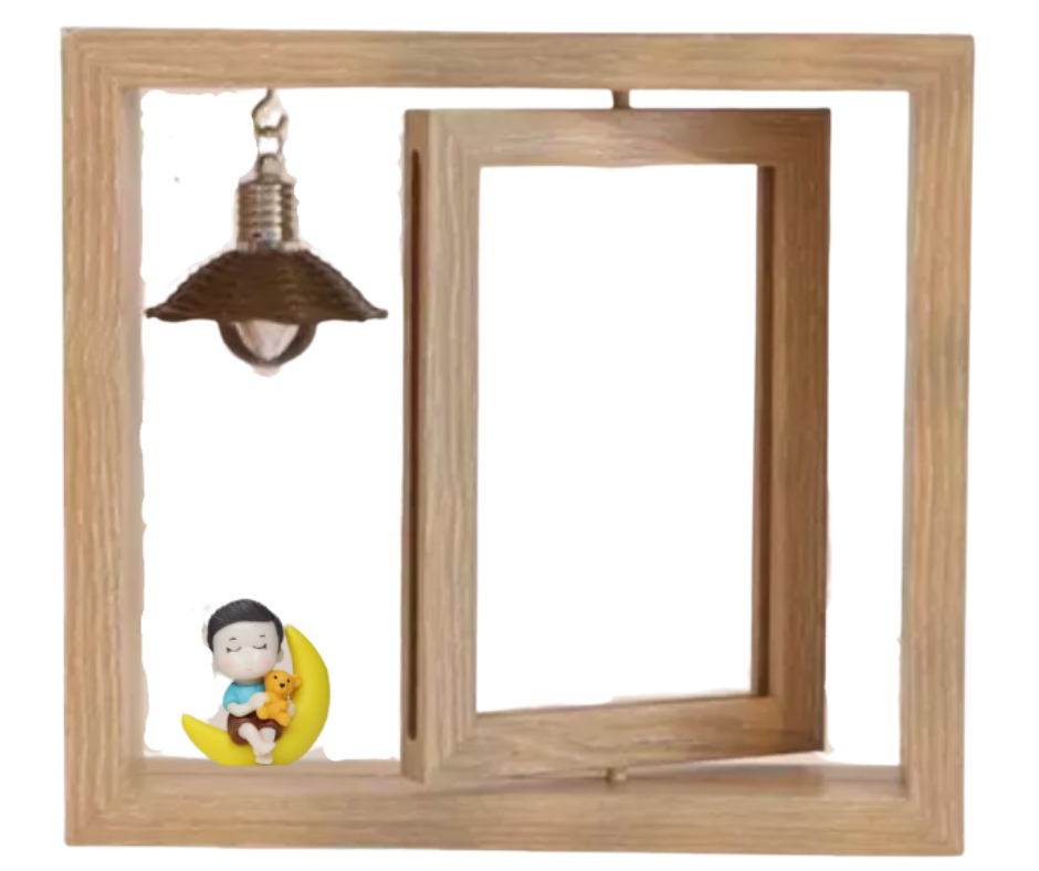 Swing Frame with Boy and light detail