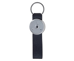 PU Loop Keyring - Gun-Black / 11 (l) x 3.3