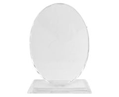 Crystal Trophy - Oval