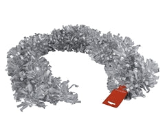 Metallic Silver Tinsel Garland - Silver / 200 (l) x 8 (w)