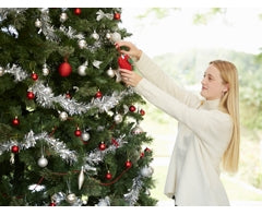 Metallic Silver Tinsel Garland