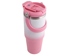 890ml Gradient Lantern Insulated Mug - Pink-White / 8.5 (w) x 23 (h) x 6.5 (d)