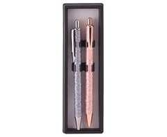 Glitter Silver & Rosegold Pen Set