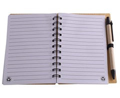 Bamboo Mid-Size Notebook & Pen