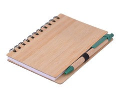 Bamboo Mid-Size Notebook & Pen