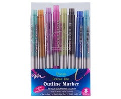Metallic 8-Piece Outline Marker