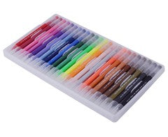 24-Piece Dual Tip Brush Pen Set