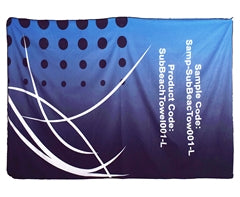 Custom Single-Sided Sub Beach Towel - arge