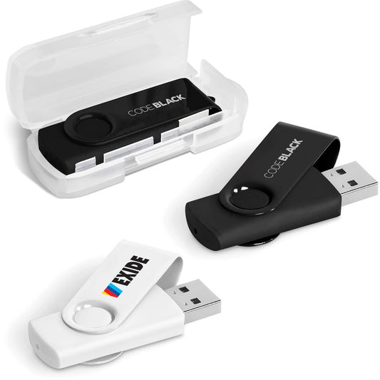 Axis Gyro Flash Drive - 16GB - Solid White