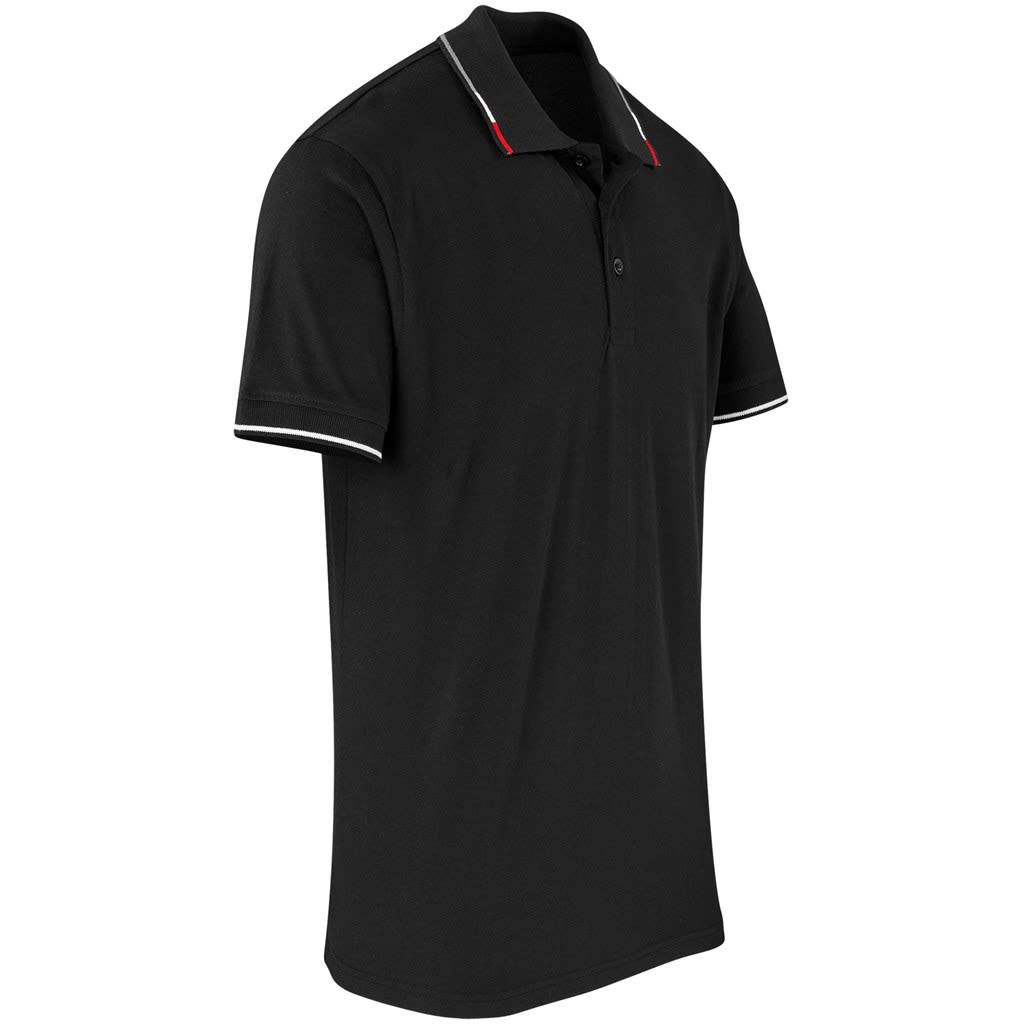 Mens Ash Golf Shirt - Black