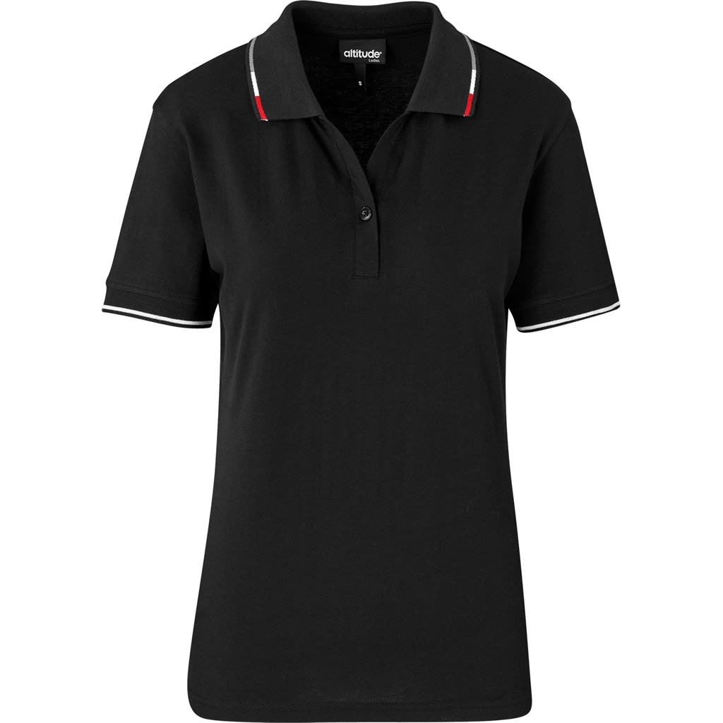 Ladies Ash Golf Shirt - Black