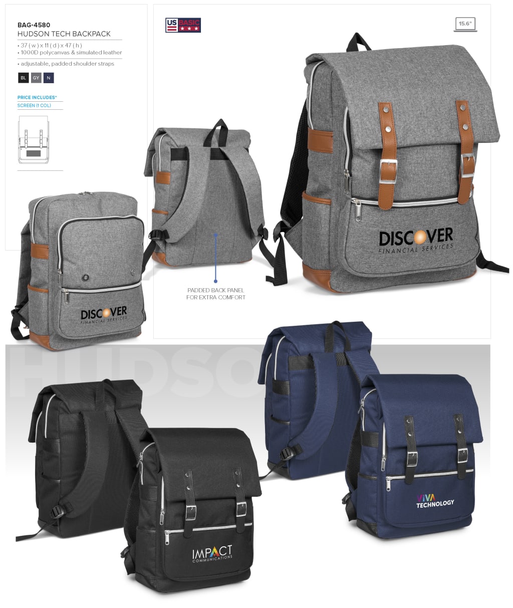 US Basic Hudson Laptop Backpack