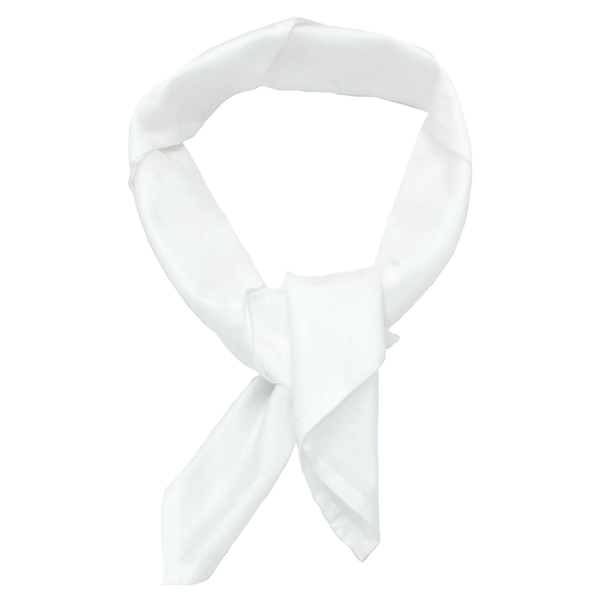 White Silk Scarf