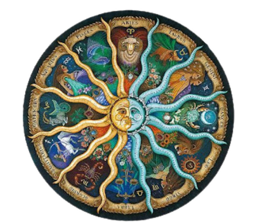 Magical Sun and Moon 500 piece circular puzzle