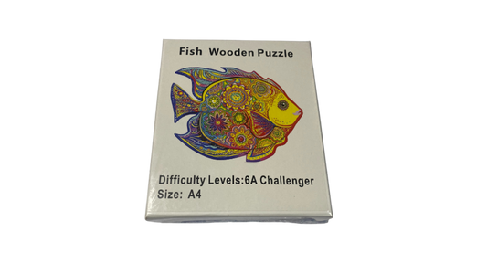 fish wooden puzzle A4-6A Challenger